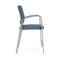 Lesro Newport Hip Chair Metal Frame, Silver, MD Titan Upholstery NP1161 - alternate 3